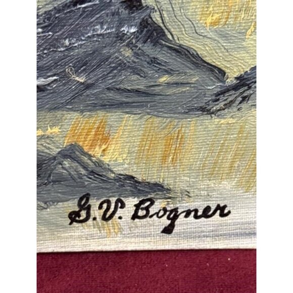 Gladys Bogner Original Oil Painting Lighthouse Coastal Scene PEI Artist - Picture 3 of 3